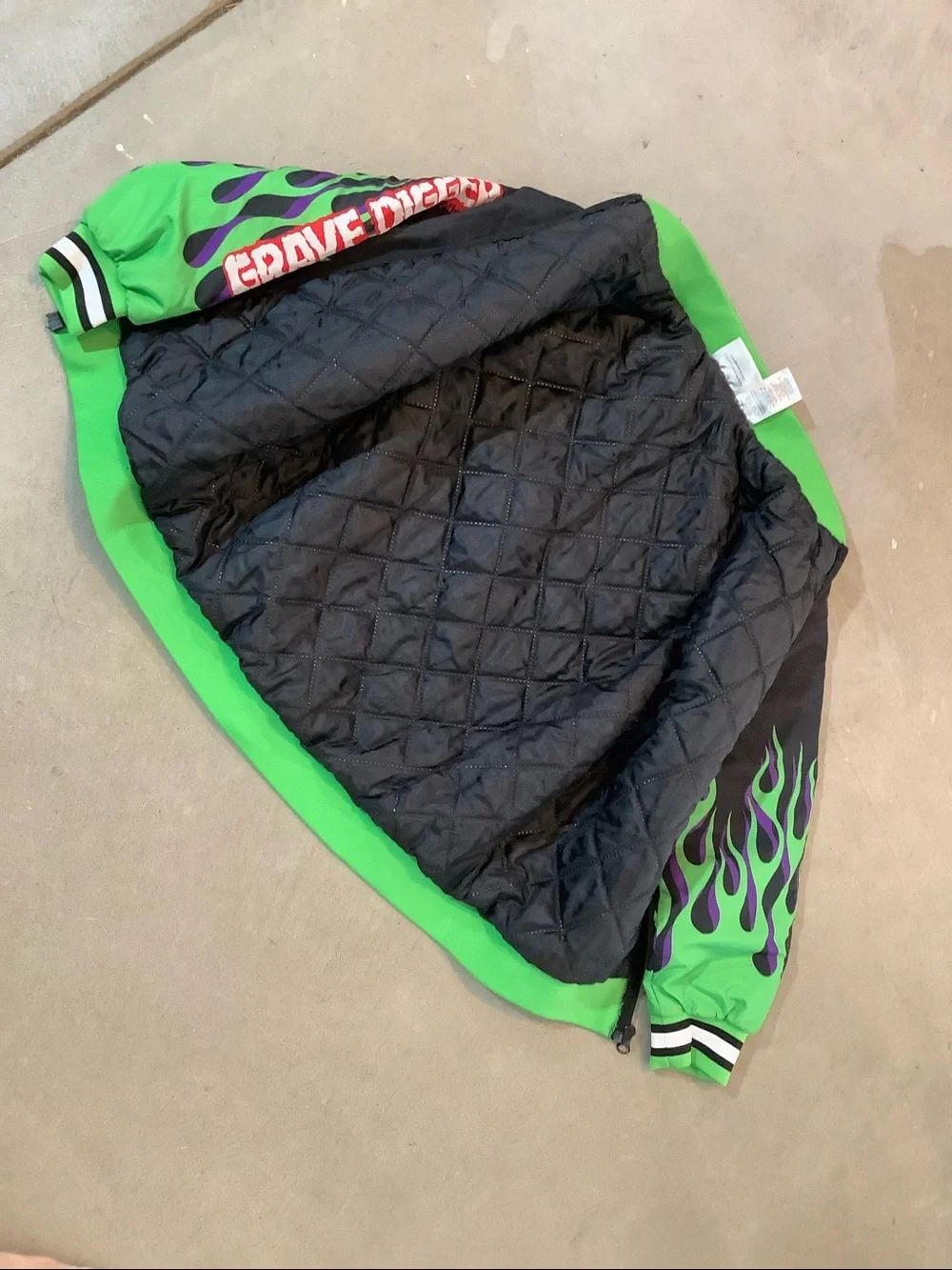 Monster Jam Grave Digger Youth Puffer Jacket